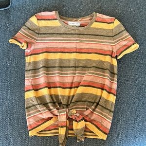 Madewell tie front top